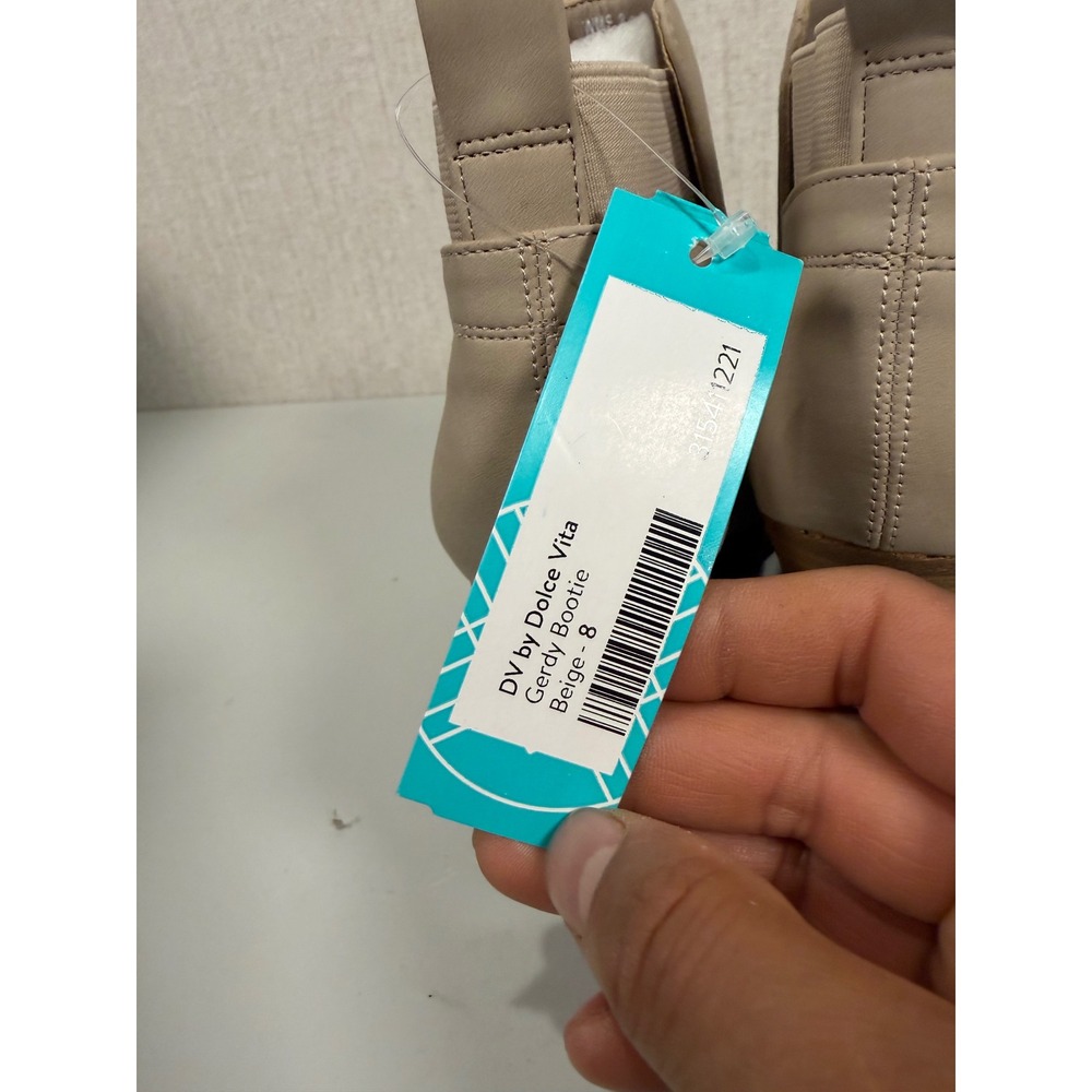 DV DOLCE‎ VITA ANTHROPOLOGIE GERDY SIZE 8 PERFORATED ANKLE WEDGE BOOTIE BOOT - Picture 5 of 13
